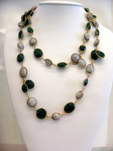 Pate-de-verre 'Waterfall' Sautoir