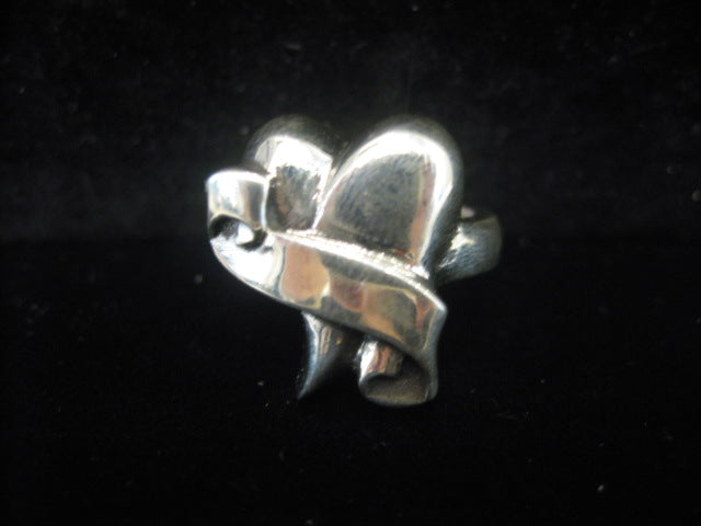 William Griffiths Heart Ring With Banner