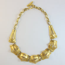 Load image into Gallery viewer, Signed Delphine Nardin Paris Vintage Gold Plated Necklace