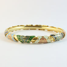 Load image into Gallery viewer, French Vintage Colourful Enamel Bangle