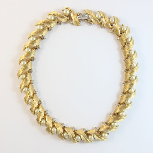 Trifari Faux Pearl Necklace