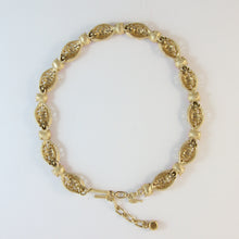 Load image into Gallery viewer, Vintage Trifari Gold Plated &amp; Pink Crystal Necklace