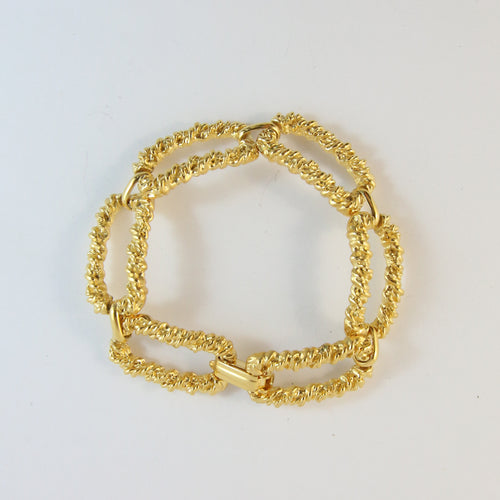 Gold-Plated Mesh Link Bracelet