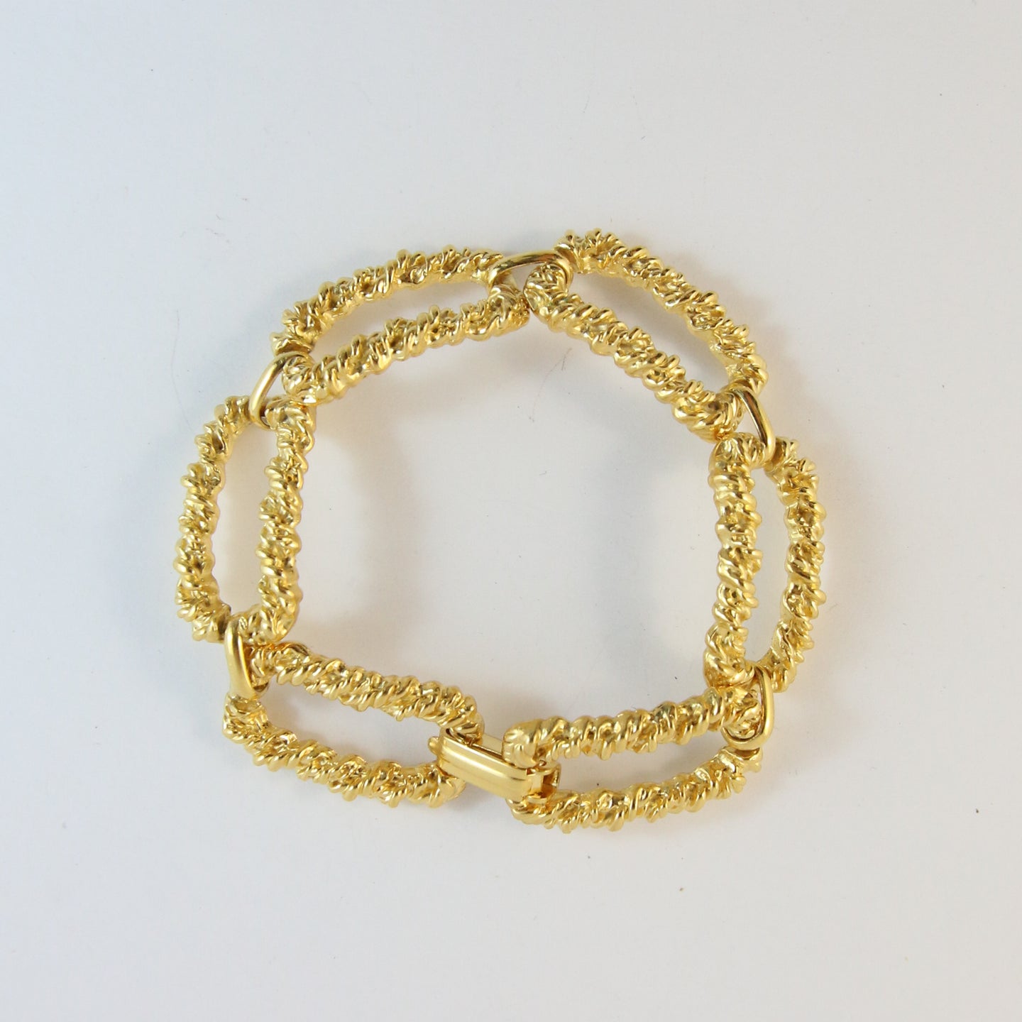 Gold-Plated Mesh Link Bracelet