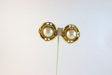 Load image into Gallery viewer, Vintage Signed Chanel Faux Pearl Earrings c.1993