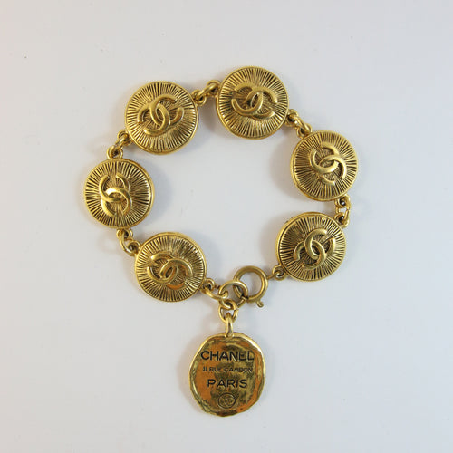 Signed Vintage Chanel Coin Bracelet