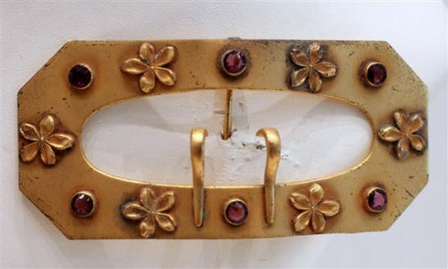 Vintage Brass Buckle Brooch