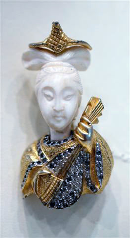 Signed Vintage Rosenstein Brooch