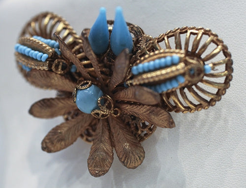 Signed Vintage Miriam Haskell Brooch