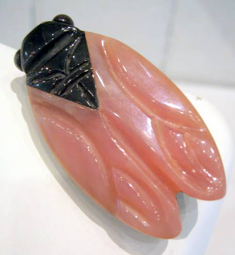 Laroge Bakelite Cicada Brooch