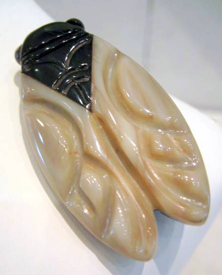 Laroge Bakelite Cicada Brooch