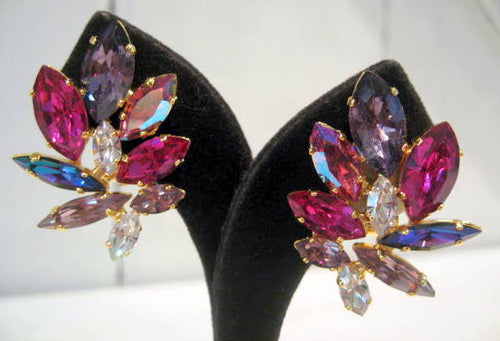 Harlequin Market Crystal Earrings