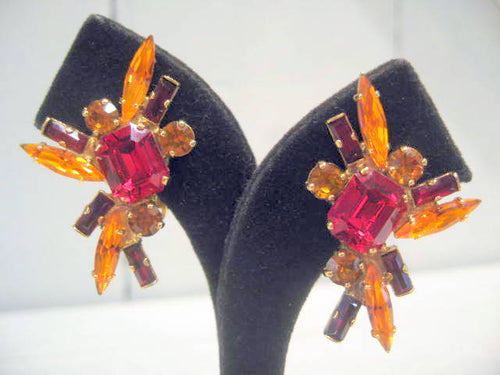 Harlequin Market Crystal Earrings