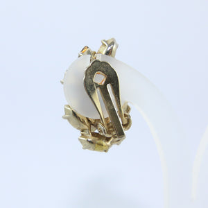 HQM Austrian Crystal Cluster Earrings - Heliotrope (Clip-On)