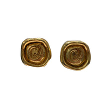 Load image into Gallery viewer, Vintage Christian Lacroix Gold Earrings (clip-on)