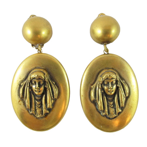 Joseff of Hollywood princess drop earrings c. 1950