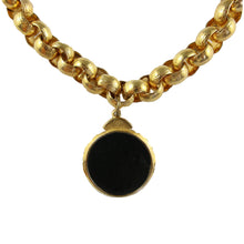 Load image into Gallery viewer, Vintage Karl Lagerfeld Chunky Gold Tone Chain &amp; Medallion Pendant c.1990s