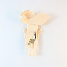 Load image into Gallery viewer, Lea Stein Famous Renard Fox Brooch Pin - Snakeskin Yellow