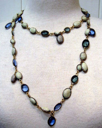 Pate-de-verre 'Waterfall' Sautoir