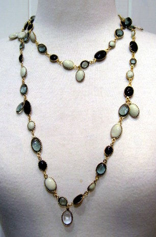 Pate-de-verre 'Waterfall' Sautoir