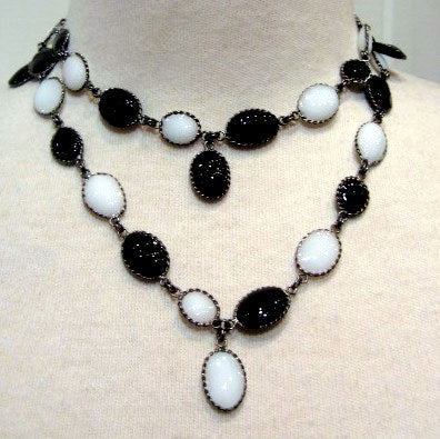 Pate-de-verre 'Waterfall' Sautoir