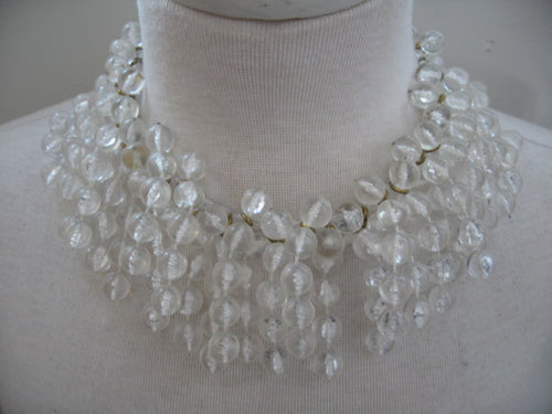 French Vintage Lucite Necklace