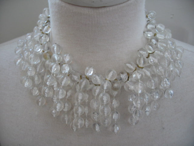 French Vintage Lucite Necklace