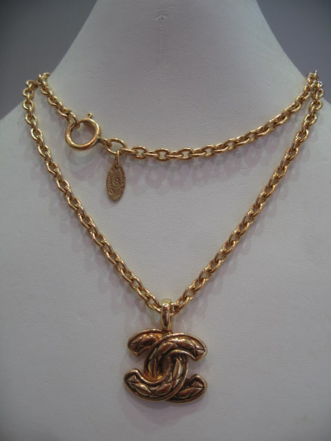 Chanel Quilted Pendant Necklace - Harlequin Market