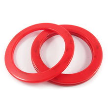 Load image into Gallery viewer, Flat sided Bakelite spacer bangles c.1950&#39;s - marbled red
