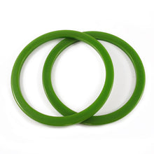 Load image into Gallery viewer, Sliced Bakelite Spacer Bangles c.1950&#39;s - Evergreen