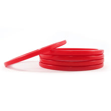 Load image into Gallery viewer, Sliced Bakelite Spacer Bangles c.1950&#39;s - Red Opaque