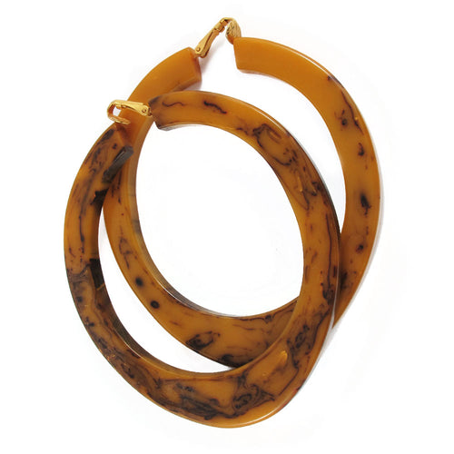 Rare Bakelite hoop earrings c.1940's
