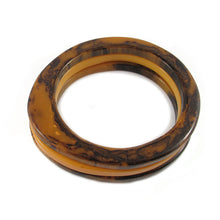 Load image into Gallery viewer, Egg shaped Bakelite spacer bangles c.1950&#39;s