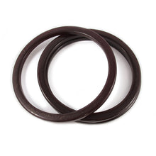 Load image into Gallery viewer, Bakelite Spacer Bangles c.1950&#39;s - Chocolate Brown - Harlequin Market