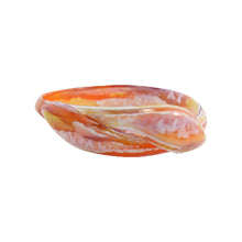 Load image into Gallery viewer, Signed Lea Stein Snake Bangle - Peach Pink Marble
