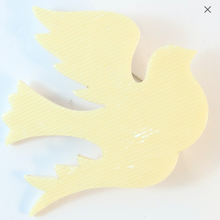 Load image into Gallery viewer, Lea Stein Small Dove Brooch Pin - Creme