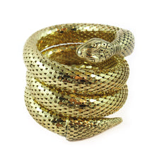 Load image into Gallery viewer, Whiting &amp; Davis vintage 3 coil snake bracelet c.1940&#39;s