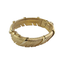 Load image into Gallery viewer, Vintage Trifari Brushed Gold Tone Cuff c.1980s