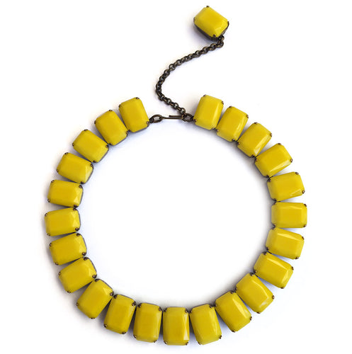 Harlequin Market Octagon Crystal Necklace