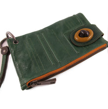 Load image into Gallery viewer, Pre Owned Jamin Puech (France) Green Leather 60&#39;s Inspired Clutch