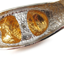 Load image into Gallery viewer, Signed &#39;Alexis Kirk&#39; silver and gold tone cuff