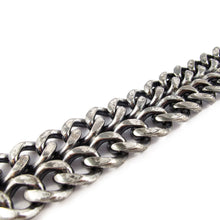 Load image into Gallery viewer, Vintage Unsigned Warn Silver Tone Chunky Link Bracelet - USA c. 1950&#39;s