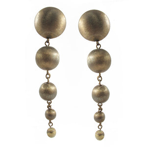 Vintage ball and chain drop earrings c. 1980's