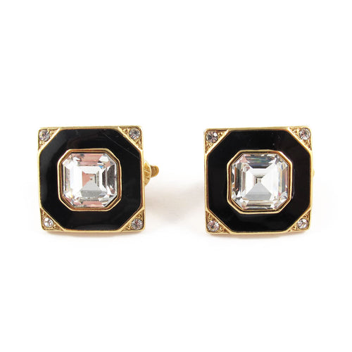 Vintage Signed Vintage Gold Plated Trifari Earrings c. 1950's