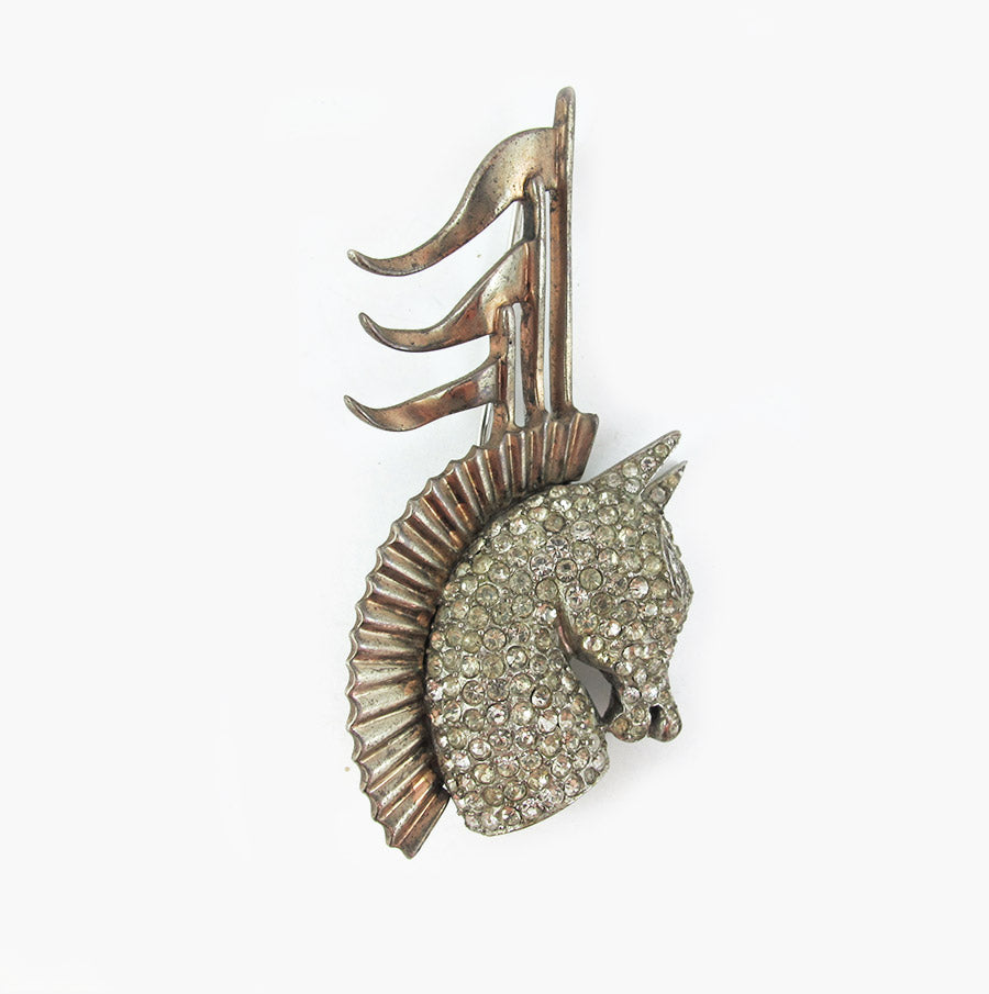 Vintage Horse Head Brooch