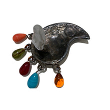 Load image into Gallery viewer, Vintage Edouard Rambaud Paisley Earrings with Stone Detailing (clip-on)