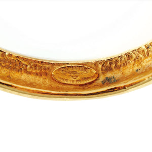 Signed Chanel gold tone bangle set c. 1980's
