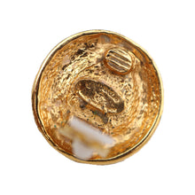 Load image into Gallery viewer, Chanel Vintage Lion Beaten Gold Tone Earrings c. 1980s (Clip-on) - Harlequin Market