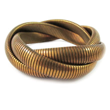 Load image into Gallery viewer, USA Vintage Brass Coil Bracelet c. 1950&#39;s