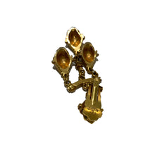 Load image into Gallery viewer, Vintage Kenneth Jay Lane Gold Chandelier Earrings (clip-on)